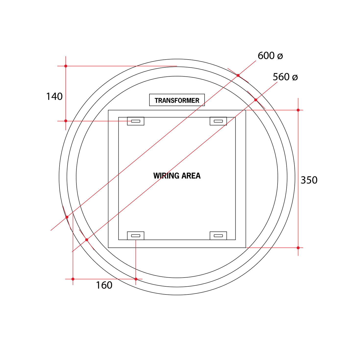 RS600W Premium RS Range Back-Lit Mirror