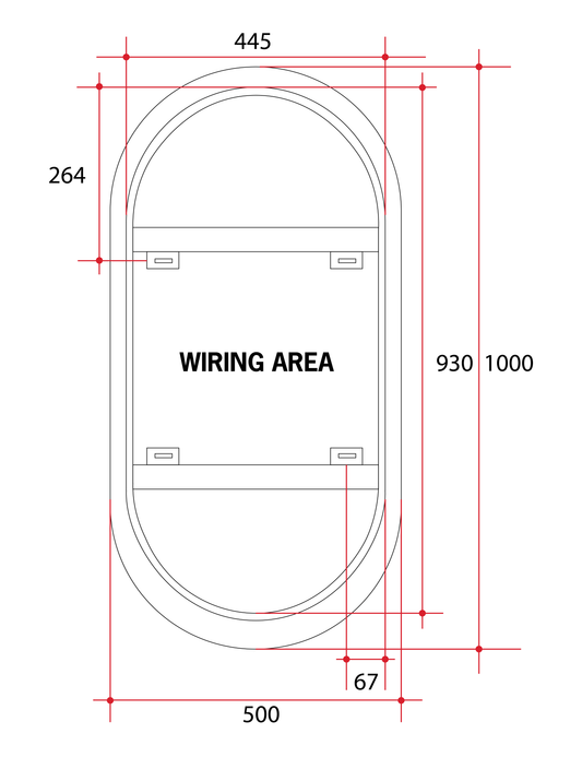 SO500C Premium SO Range Back-Lit Mirror