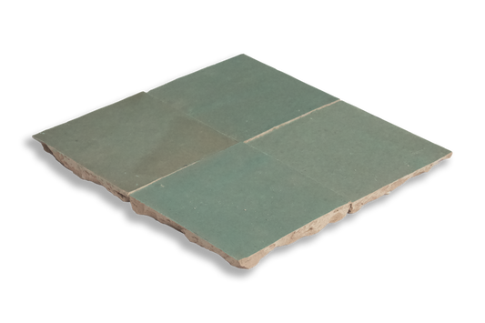 Medina Spearmint Green Moroccan Zellige Square Tile