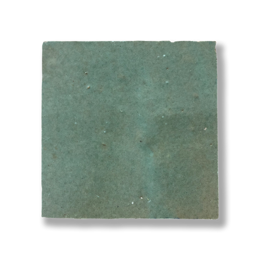 Medina Spearmint Green Moroccan Zellige Square Tile