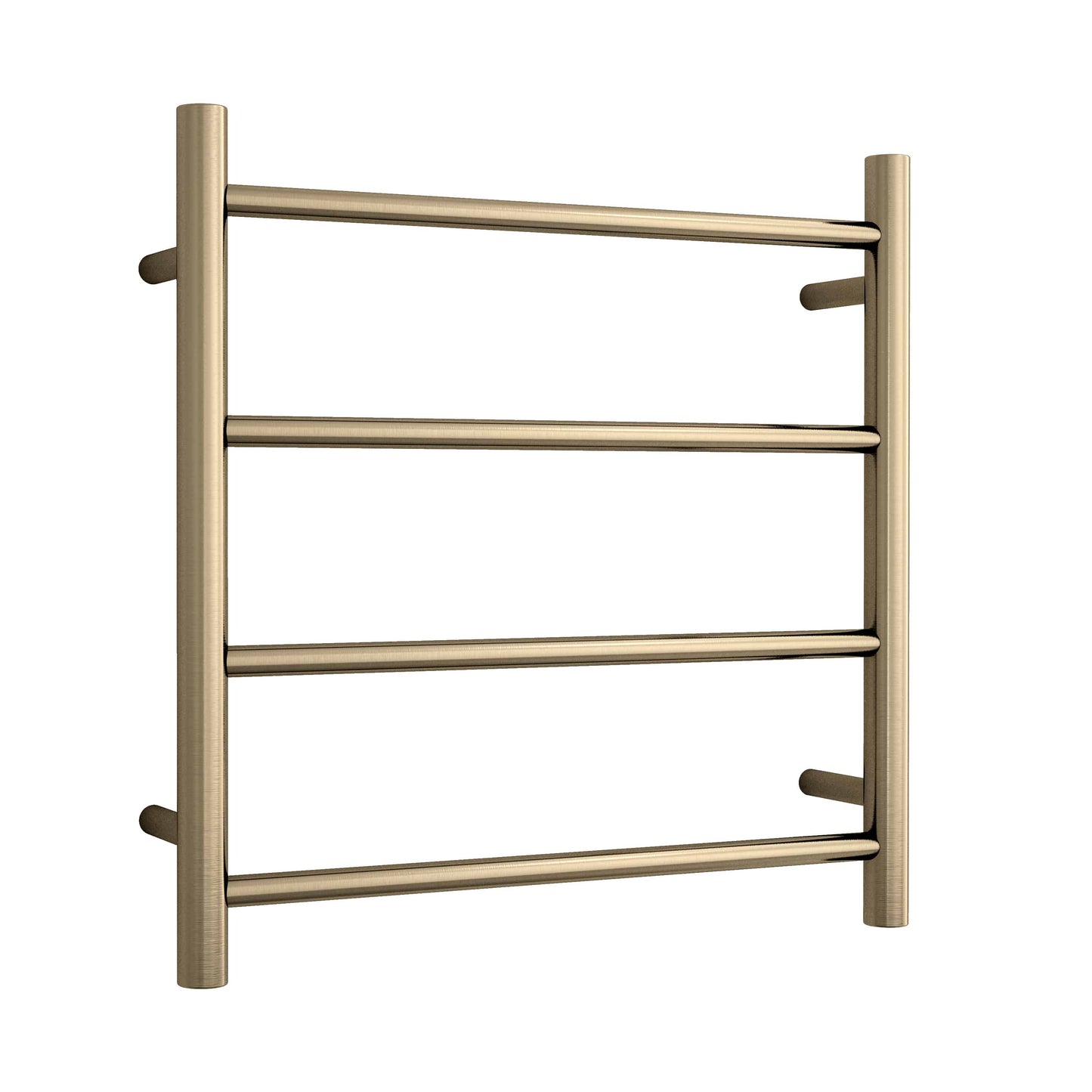SR25MBB Brushed Brass Round Ladder Heated Towel Rail