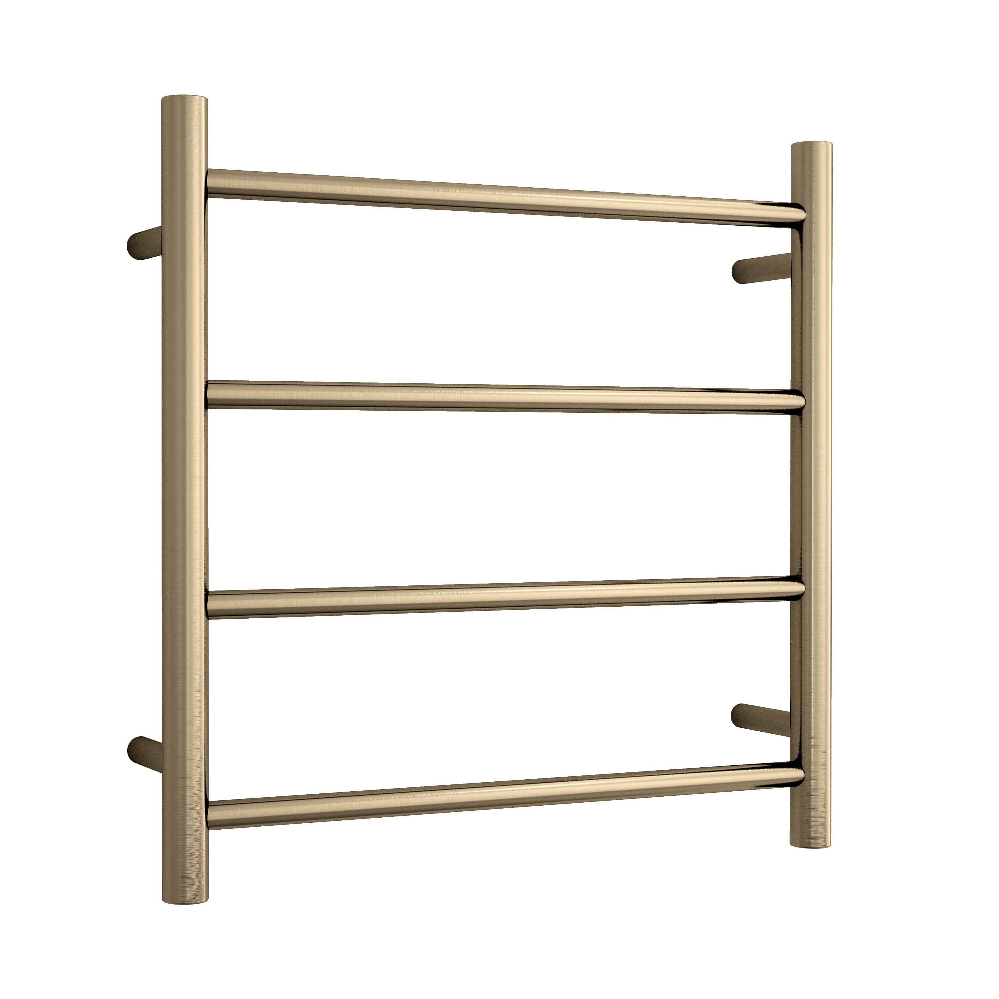 SR25MBB Brushed Brass Round Ladder Heated Towel Rail