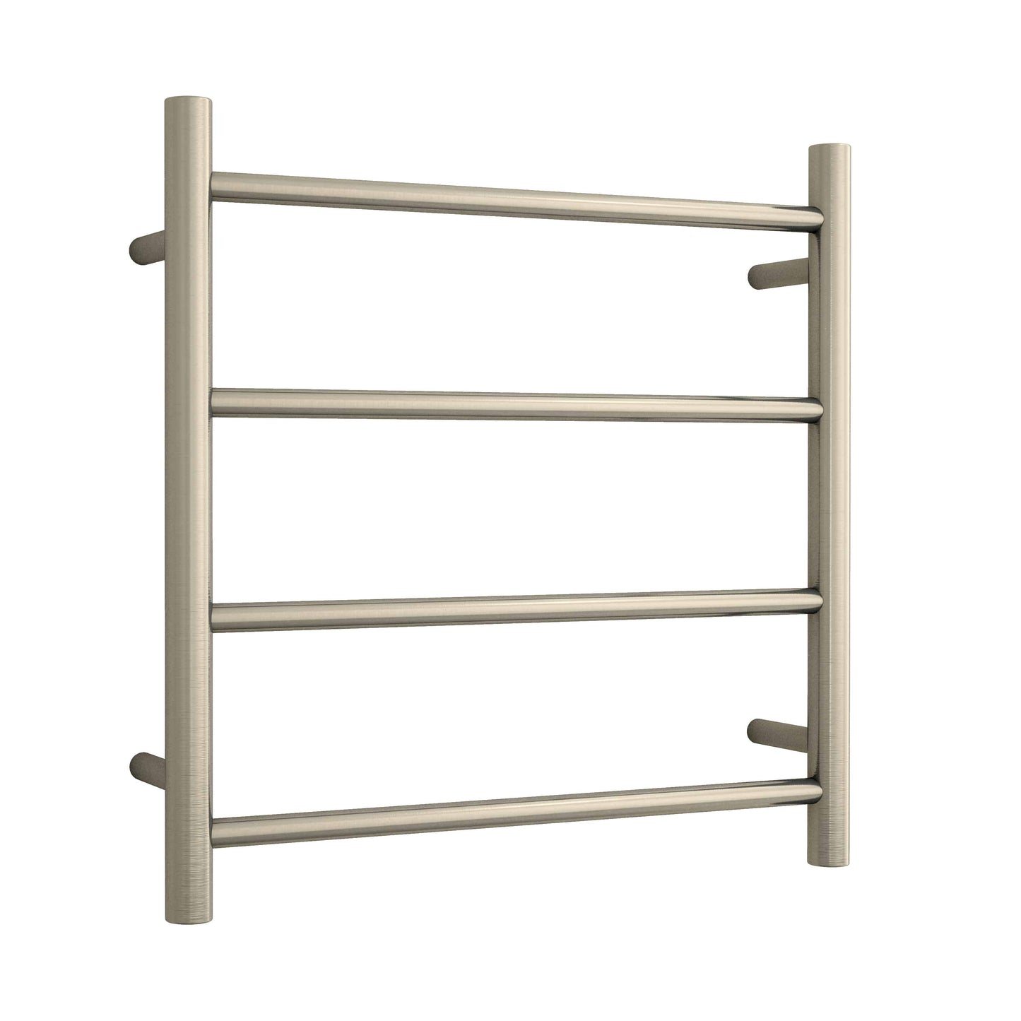 SR25MBN Brushed Nickel Round Ladder Heated Towel Rail