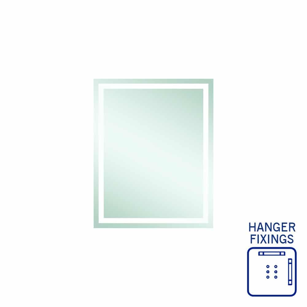 SS6075HN Rectangle Mirror with Sandblasted Border