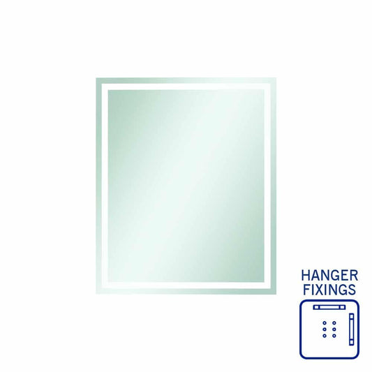 SS9075HN Rectangle Mirror with Sandblasted Border