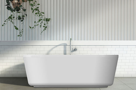 Decina Solis 1700 Freestanding Bath — White Baths, Acrylic Baths, Oval Baths