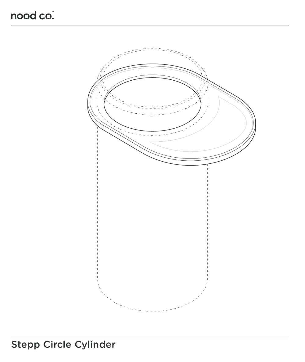Cylinder - Stepp Circle Basin (Ivory)