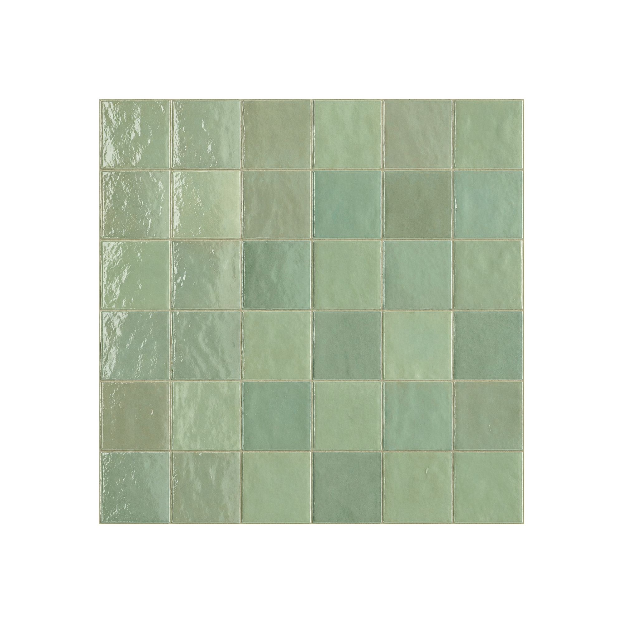TANGIER ZELLIGE AQUA MOROCCAN LOOK GLOSS TILE