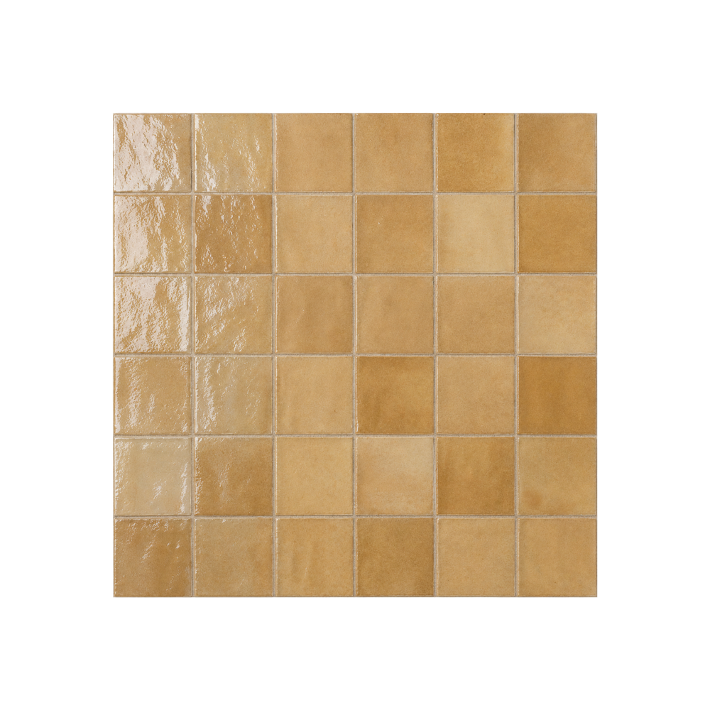 TANGIER ZELLIGE CARAMEL MOROCCAN LOOK GLOSS TILE
