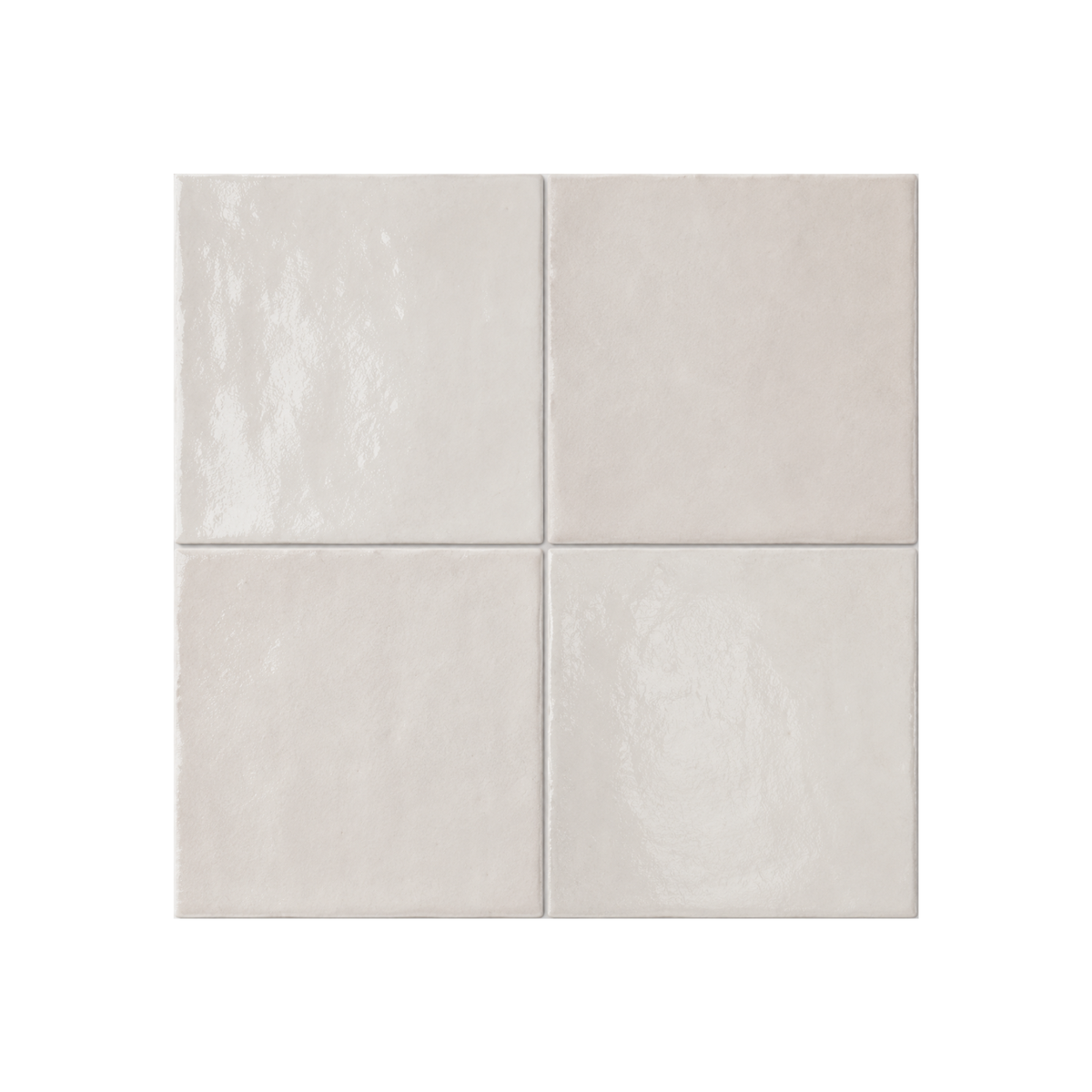 TANGIER ZELLIGE OFF WHITE MOROCCAN LOOK GLOSS TILE