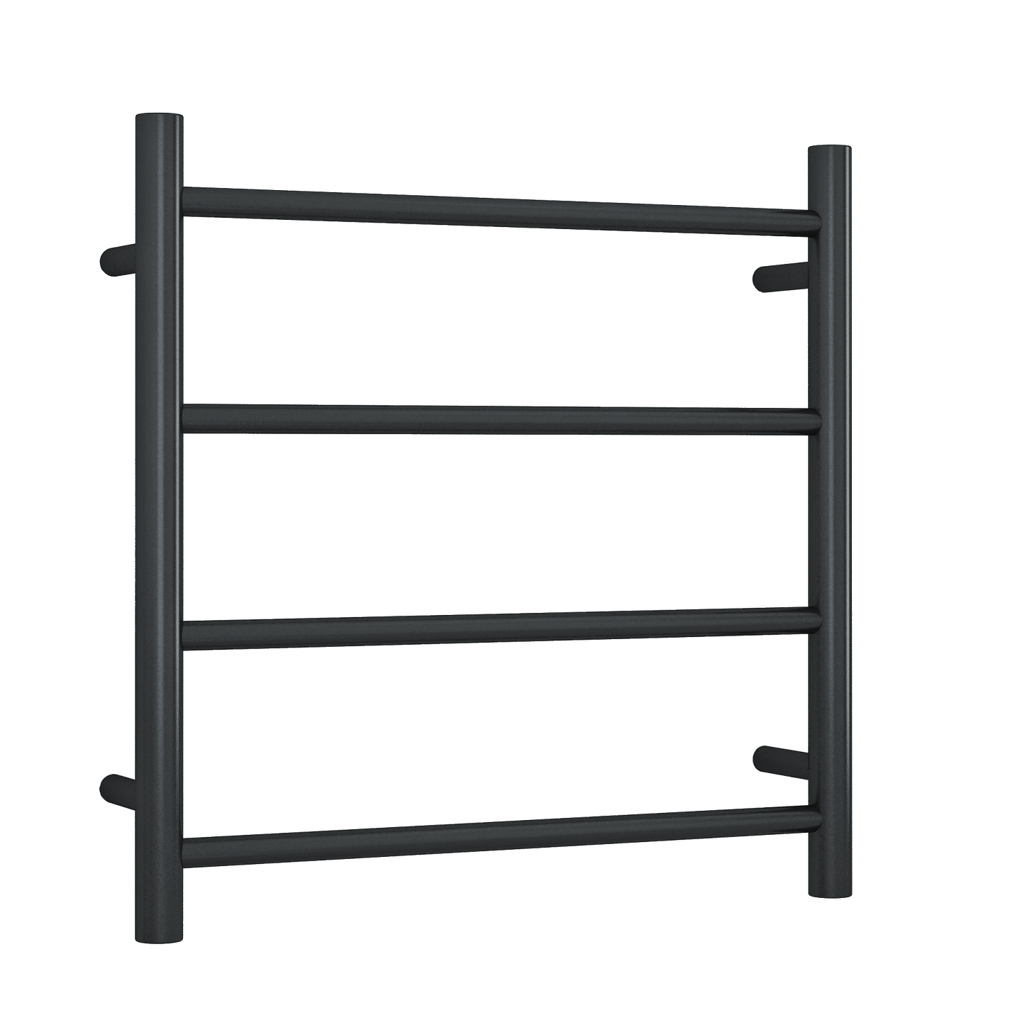 SR2512B 12Volt Matt Black Round Ladder Heated Towel Rail