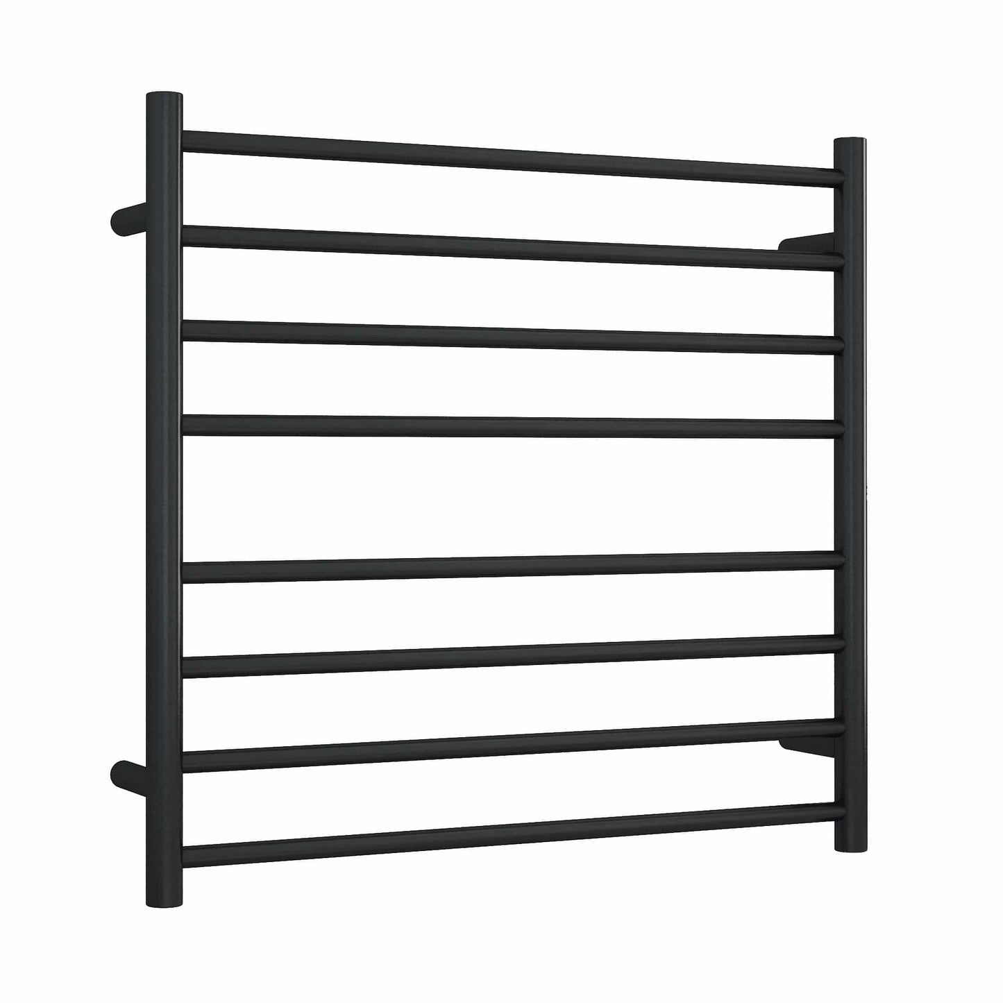 SR33MB Matt Black Round Ladder Heated Towel Rail