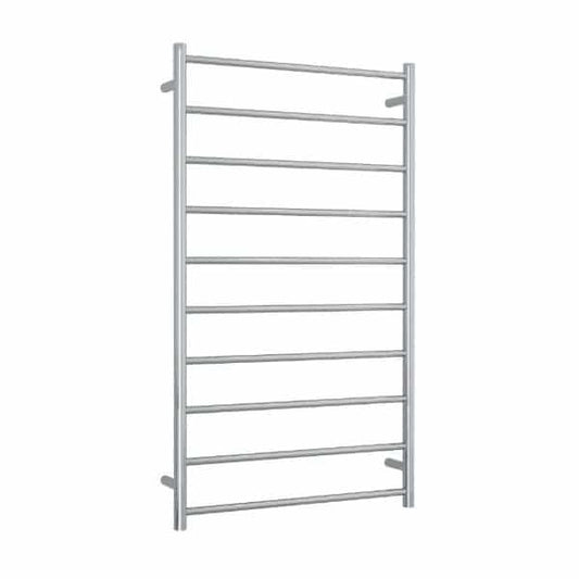 SR69M Straight Round Polished Ladder Heated Towel Rail