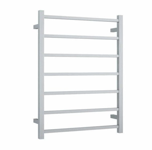 SSB44M Brushed Straight Square Ladder Heated Towel Rail