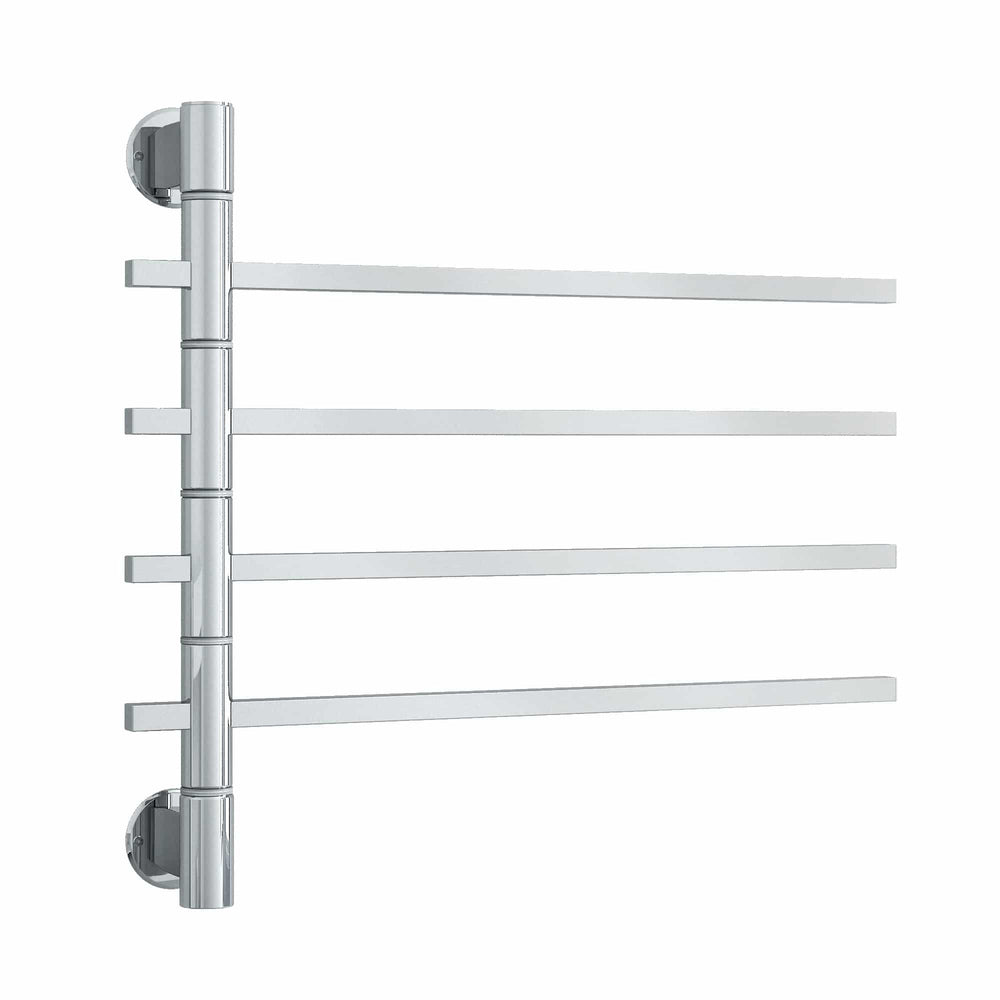 USV35 Straight Square Swivel Polished Non-Heated Towel Rail