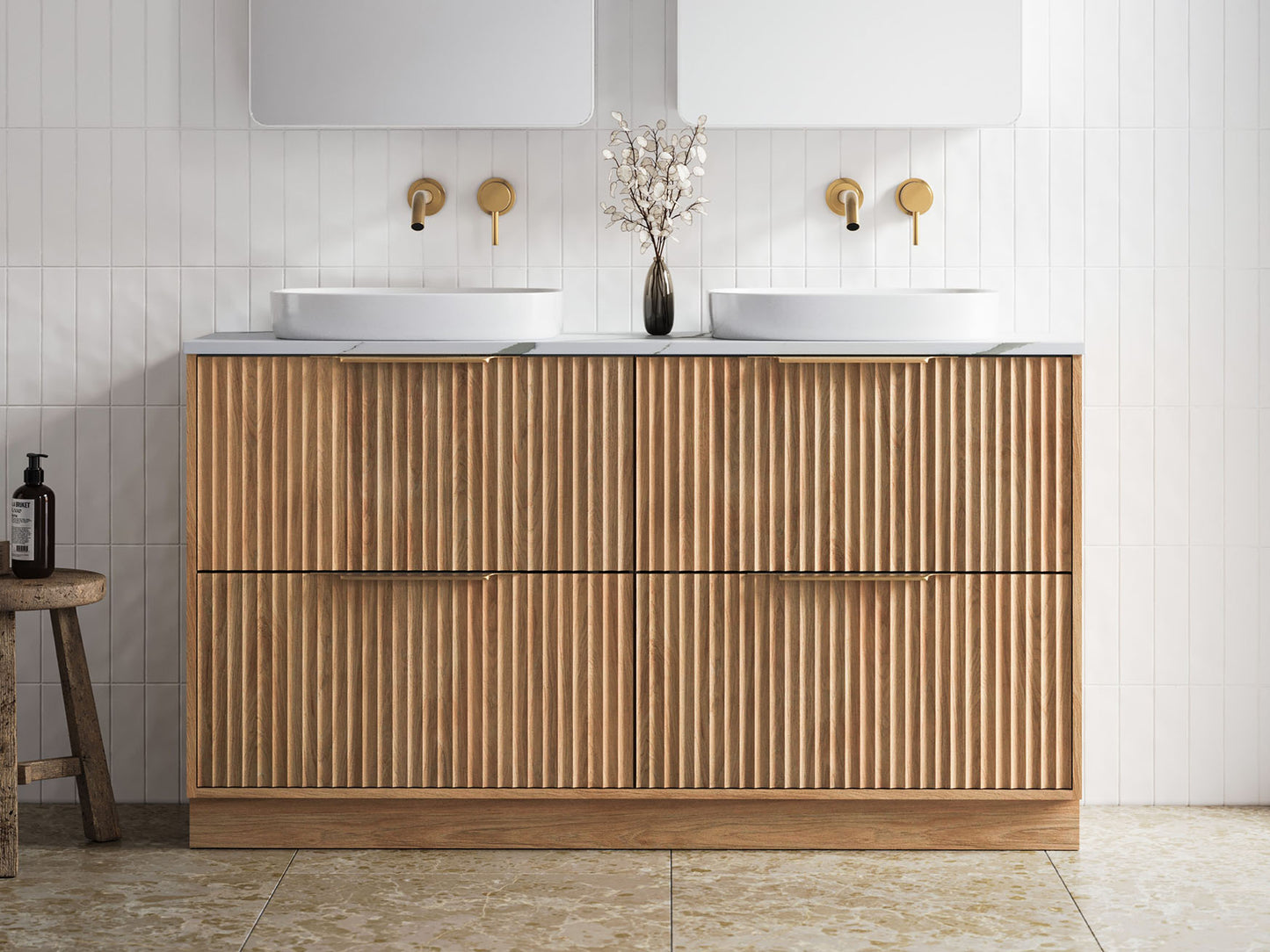 Timberline Elwood Vanity White Gloss