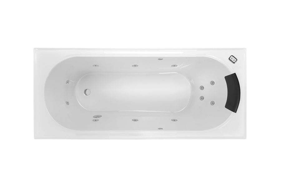 Turin 1520/1665/1790 Contour 12-Jet Spa Bath