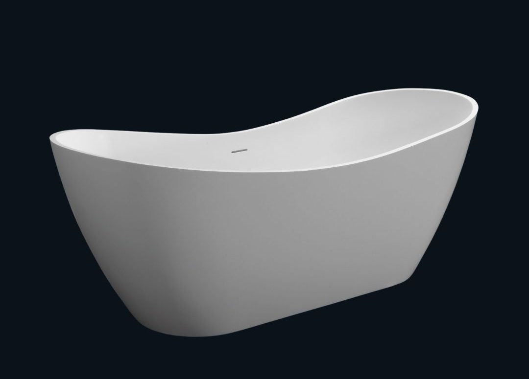 Bridgette VX13-1832 Freestanding Stone Bath With Overflow