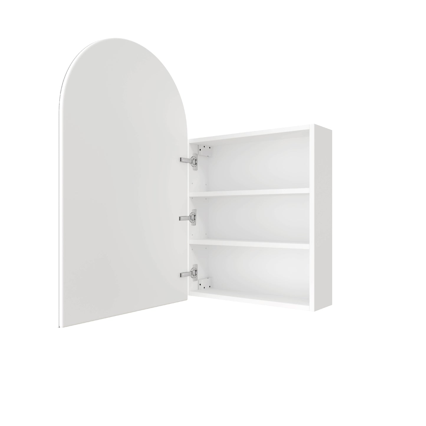VC5080W Arch White Mirror Cabinet