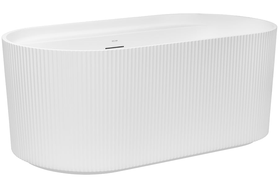 Viva 1500 / 1700 Fluted Freestanding Bath with Integrated Overflow