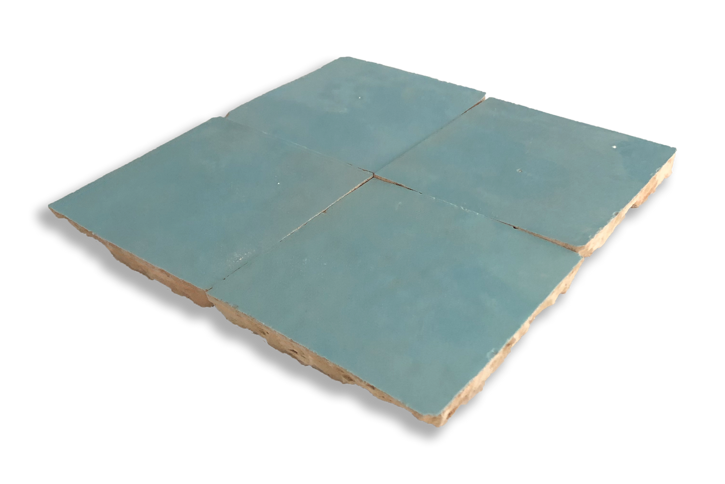 Medina Arctic Blue Moroccan Zellige Square Tile