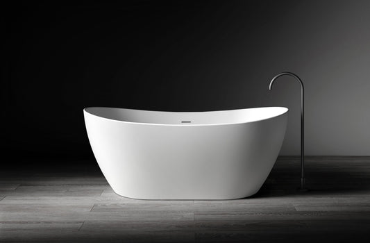 Diane VX100-1625 Freestanding Oval Stone Bath with Overflow