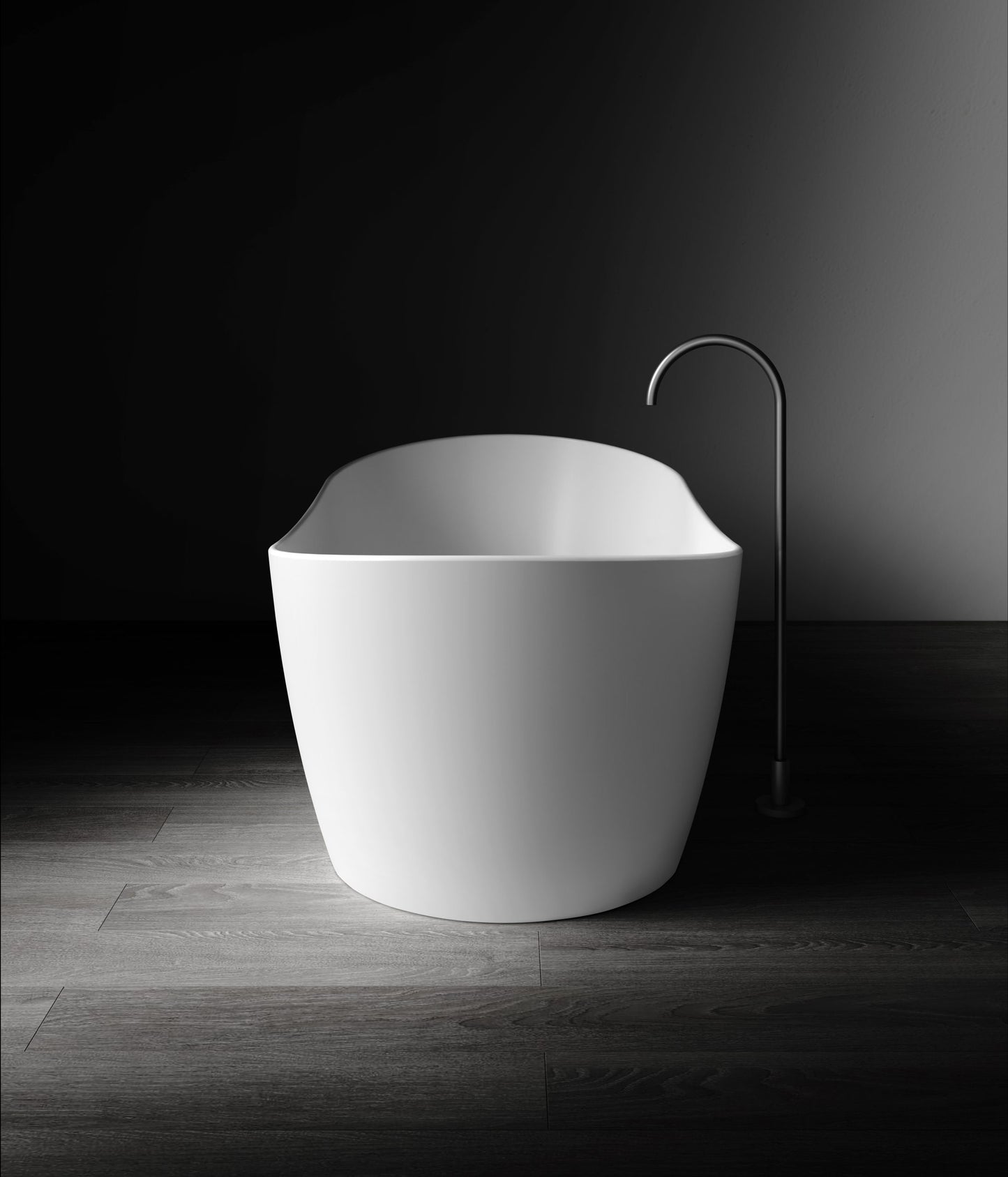Diane VX100-1625 Freestanding Oval Stone Bath with Overflow