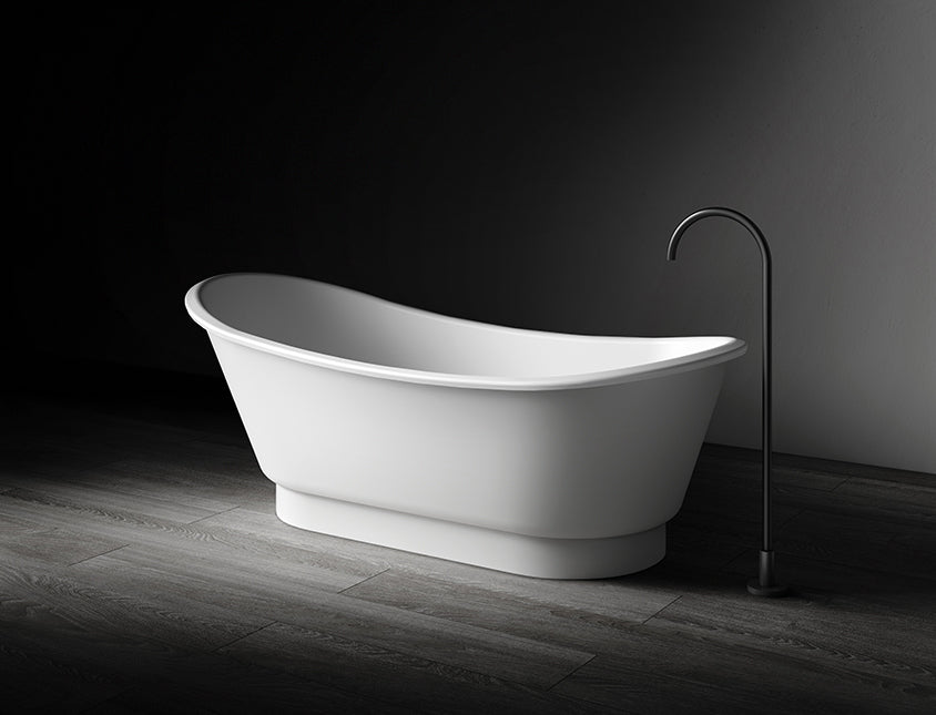 Naomi VX110-1700 Freestanding Slipper Stone Bath with Overflow
