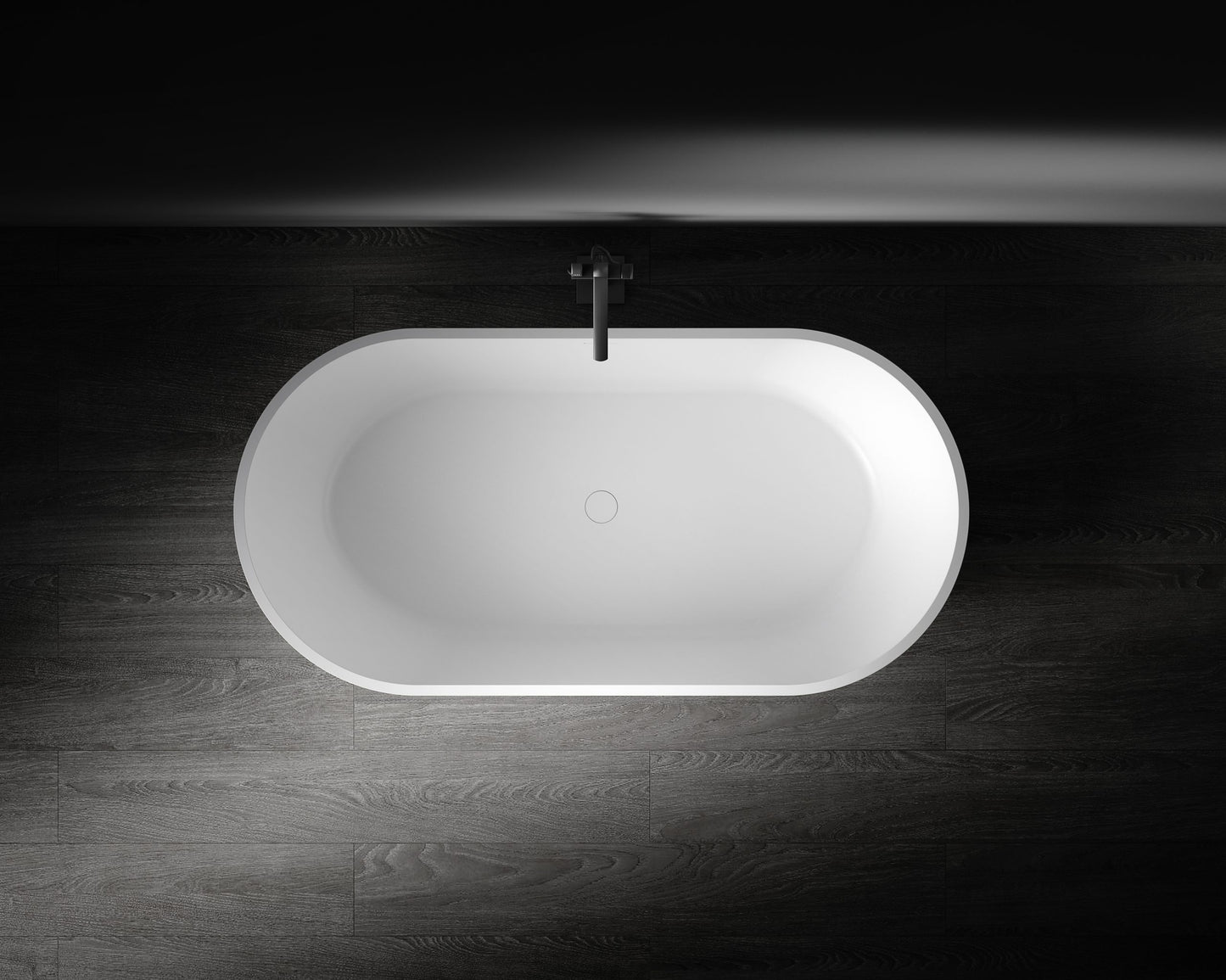 Aveo MKII VX43-1780 Freestanding Oval Stone Bath with Overflow