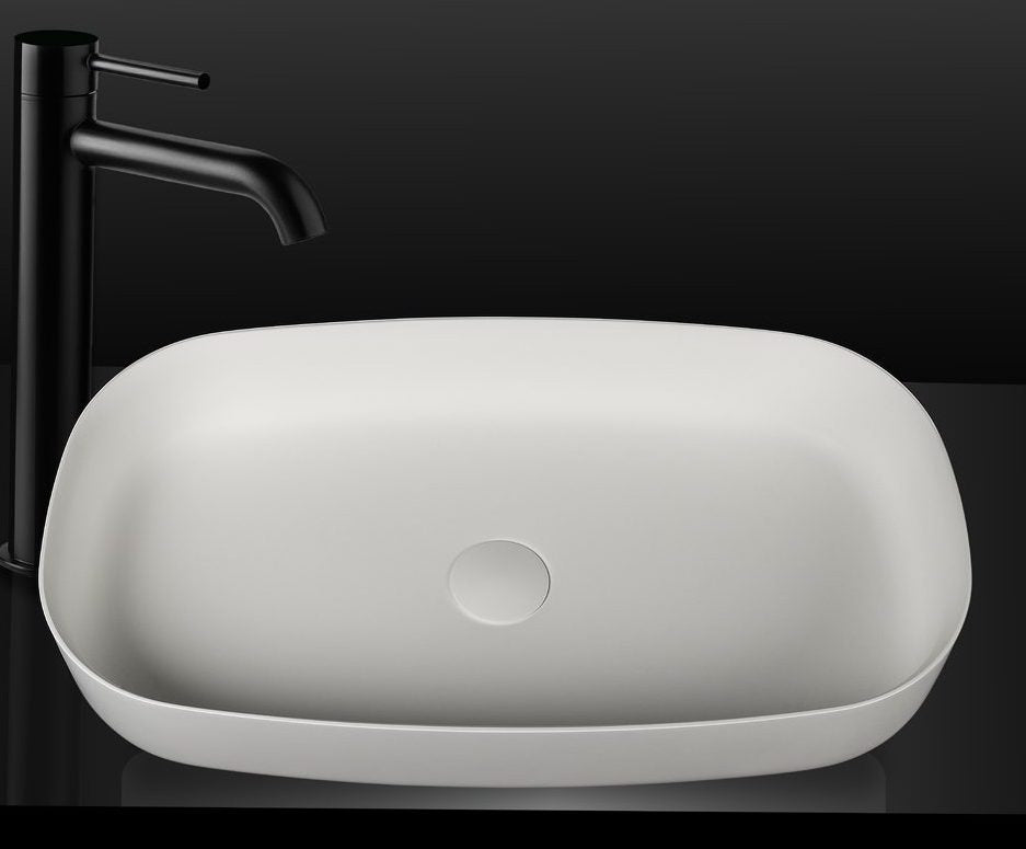 Turin VXA77 Oval Benchtop Stone Basin