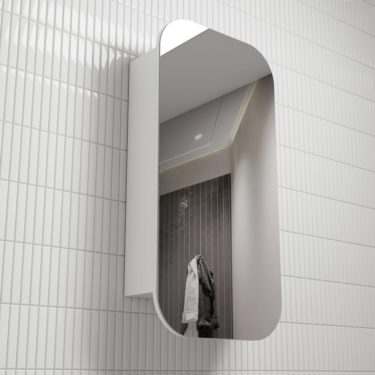 Vienna Shaving Cabinet - Matte White