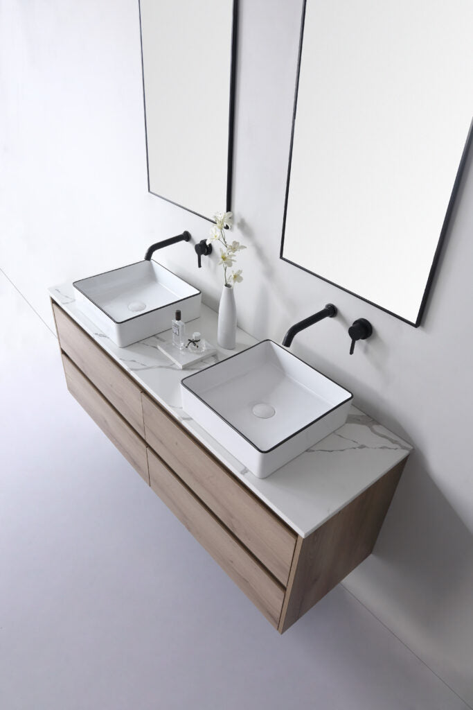 Macleod Gloss White with Black Edge