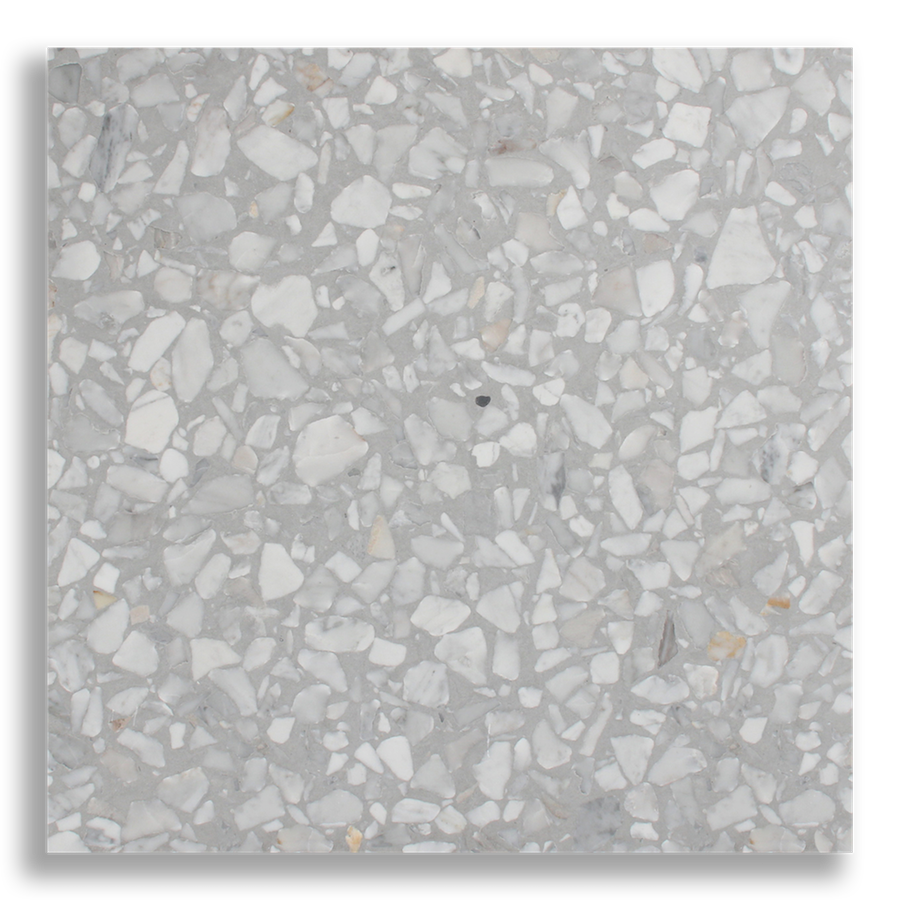 YAMBA ASH GREY LARGE TERRAZZO TILE