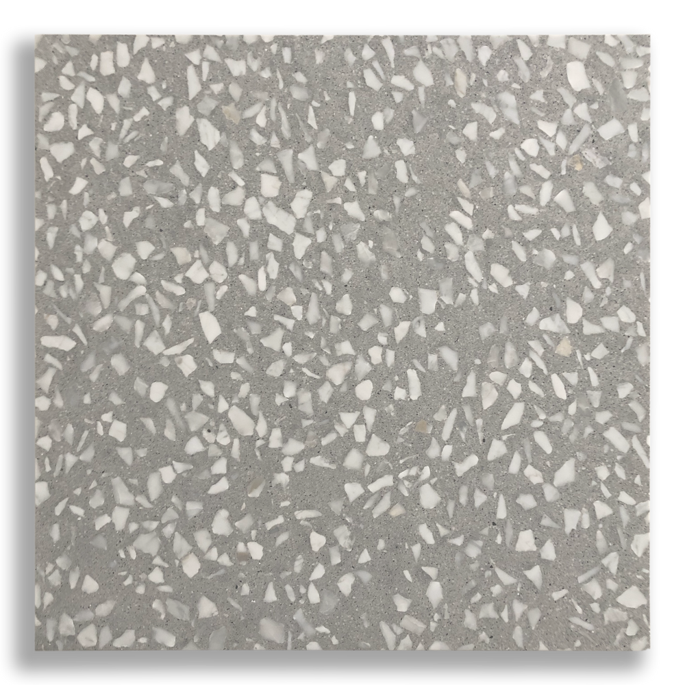 YAMBA GREY BLEND LARGE TERRAZZO TILE
