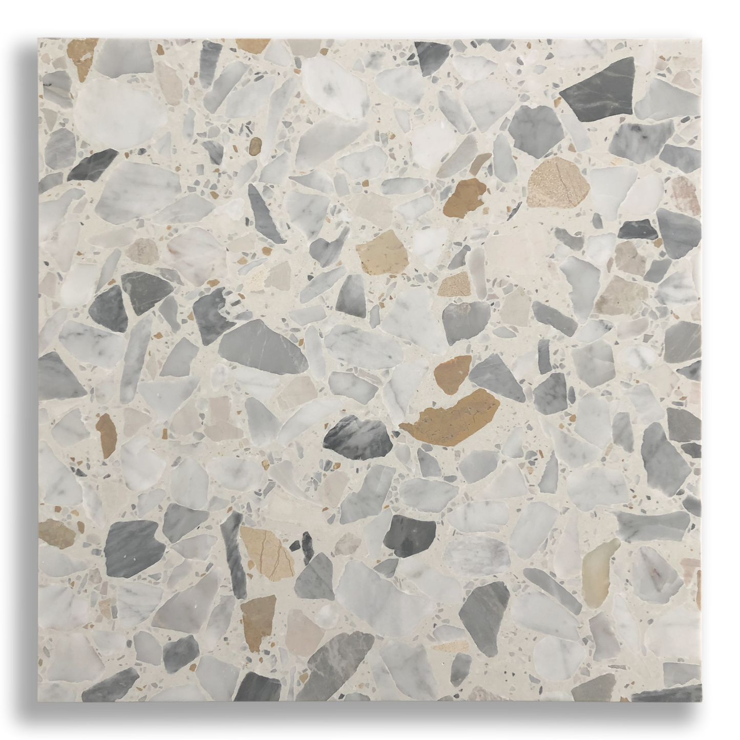YAMBA SOFT IVORY LARGE TERRAZZO TILE