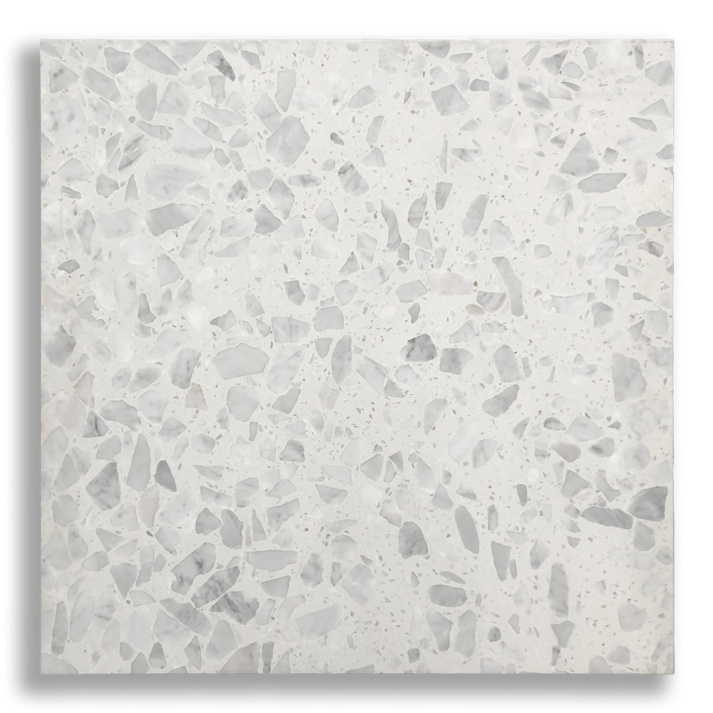 YAMBA WHITE CLOUD LARGE TERRAZZO TILE
