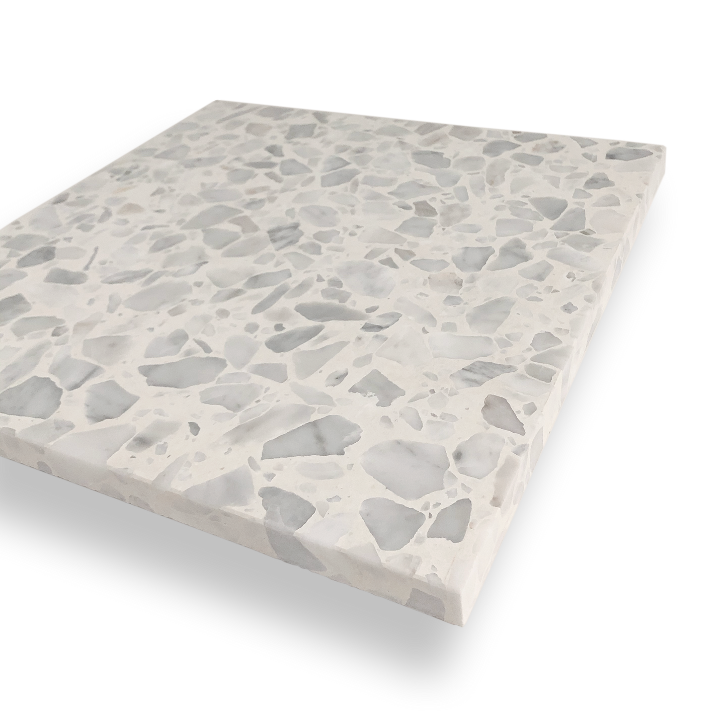 YAMBA WHITE CLOUD MEDIUM TERRAZZO TILE