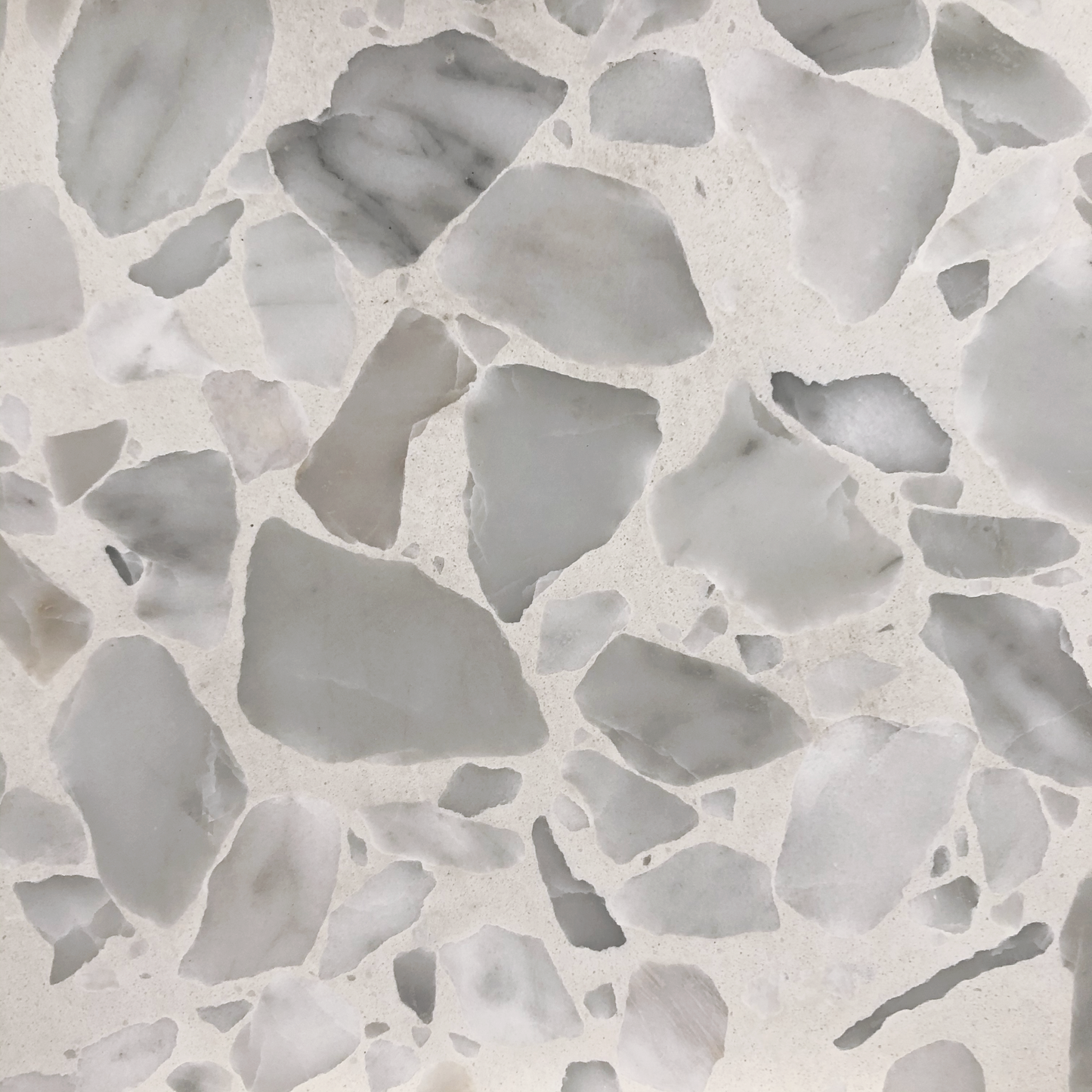YAMBA WHITE CLOUD MEDIUM TERRAZZO TILE