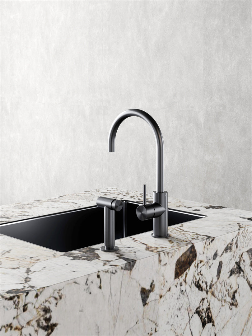 ZEN SS316L KITCHEN MIXER WITH HAND SPRAY GRAPHITE