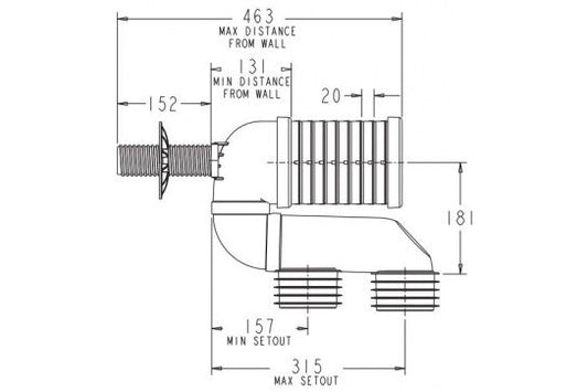 3 Piece Adjustable Pan Bend