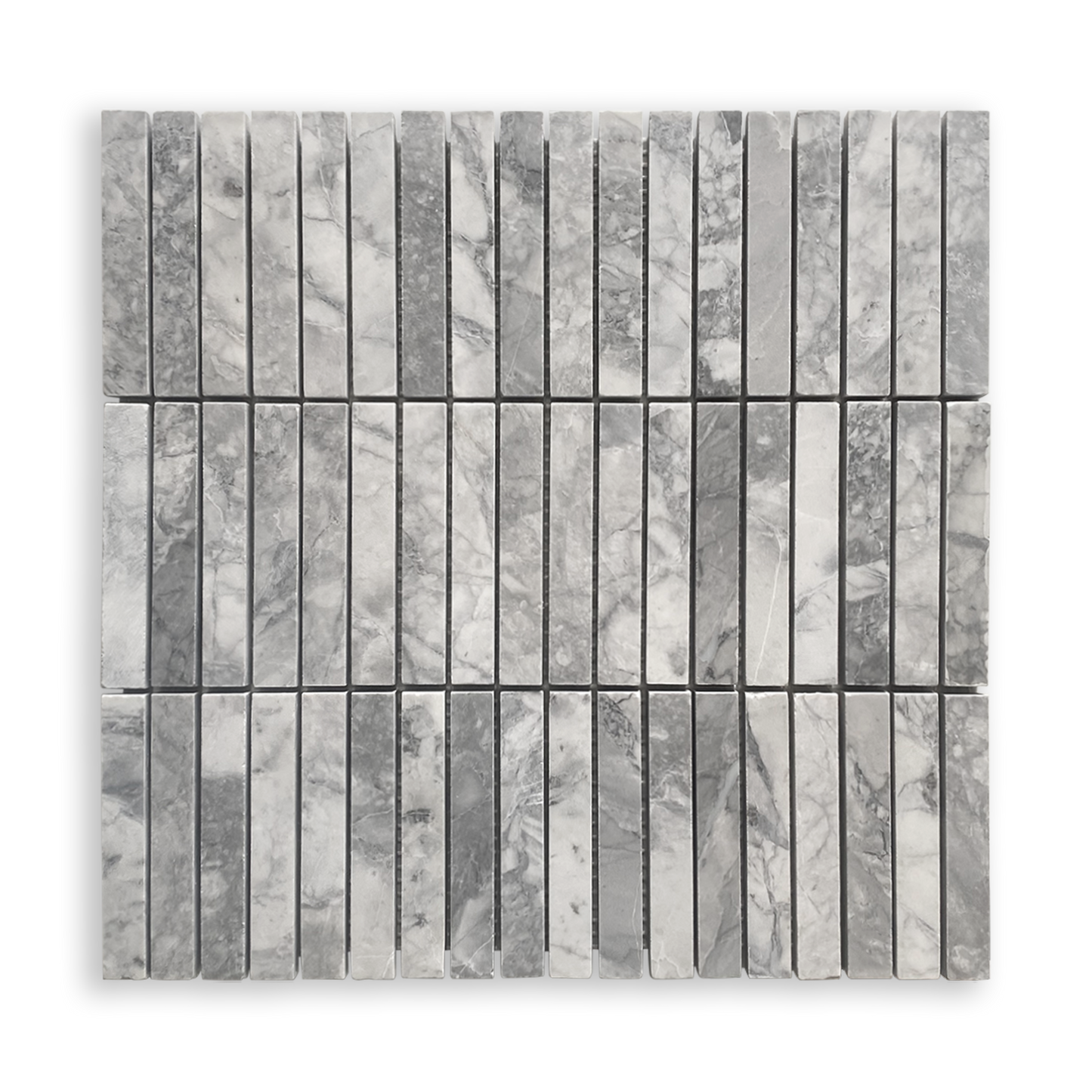 Bastoni Super White Natural Stone Kit Kat Mosaic Tile