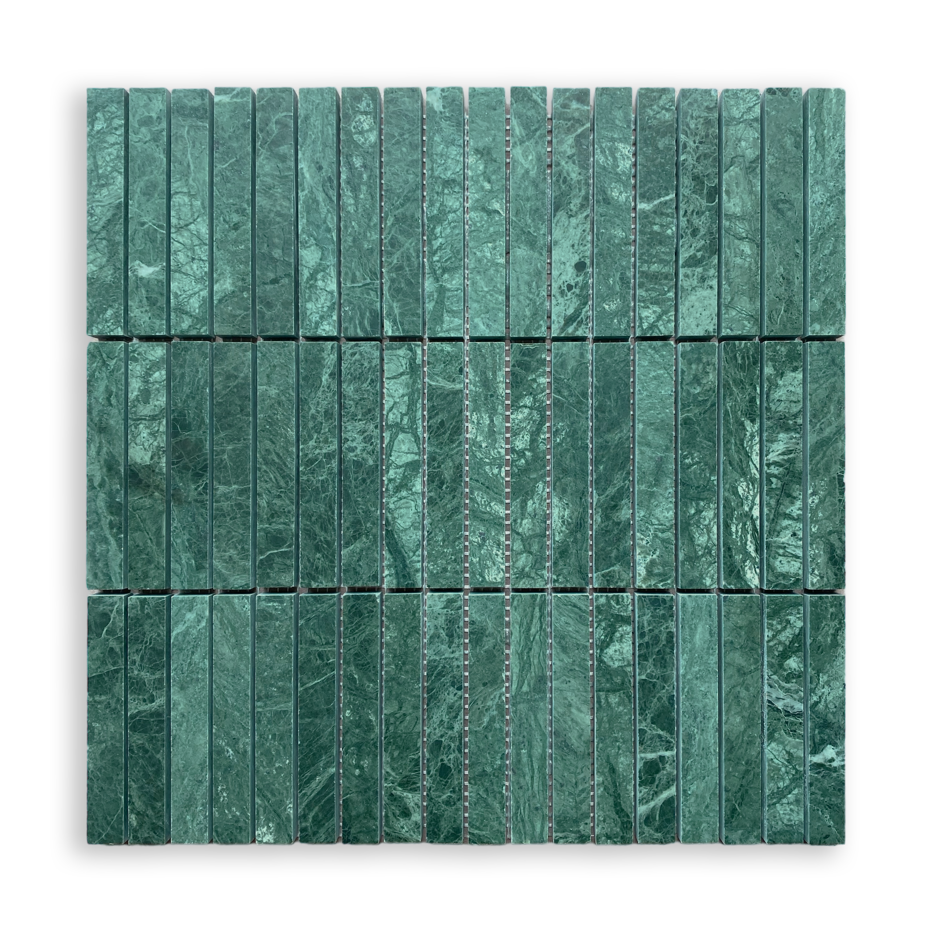 Bastoni Taj Green Natural Stone Kit Kat Mosaic Tile