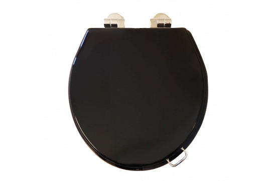 Birmingham High Gloss Black Soft Closing Toilet Seat