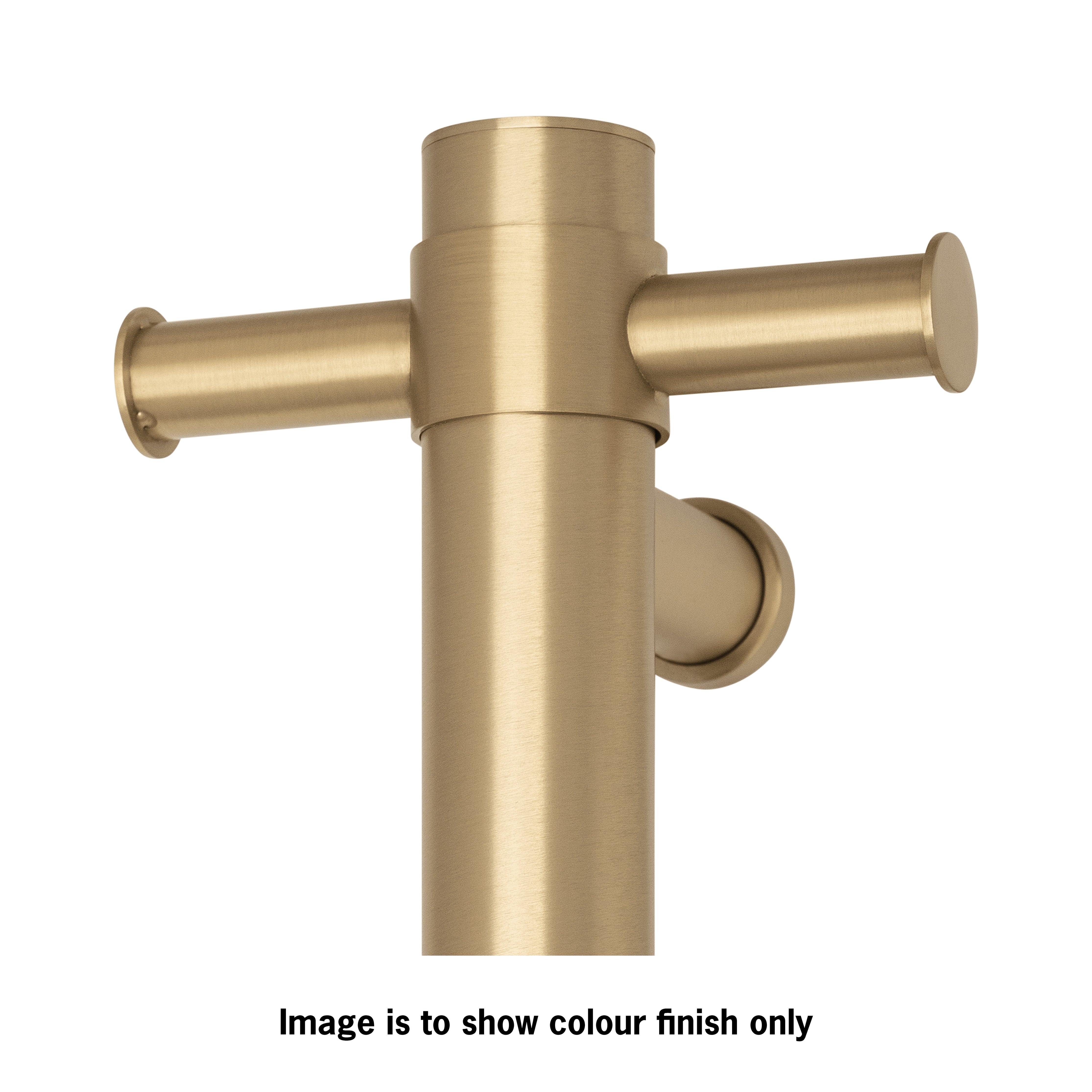 VTH900BB Brushed Brass Vertical Heated Towel Rail