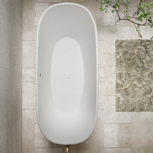 Hampton Freestanding Bath Matte White