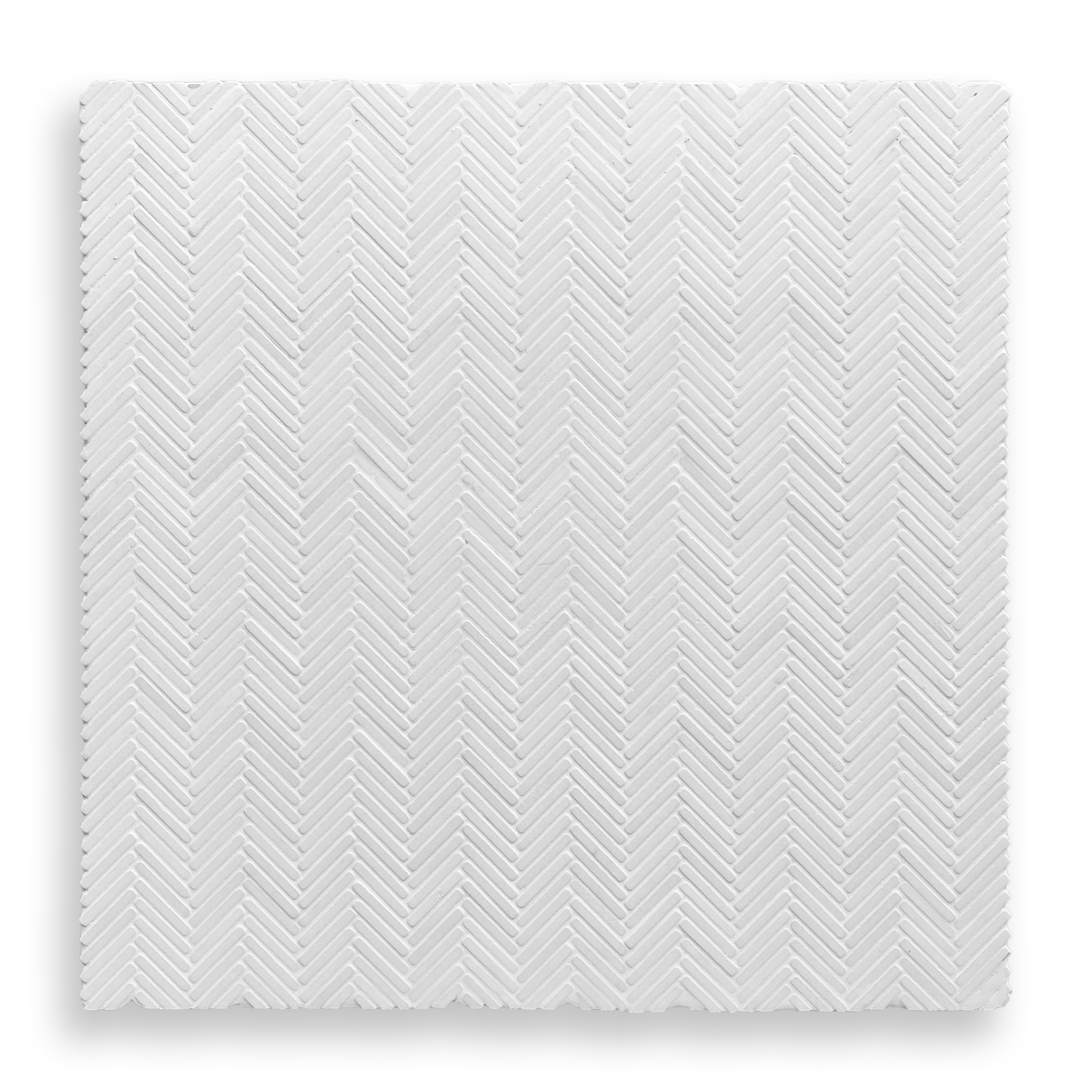 Clovelly Thassos Marble Herringbone Mini Mosaic Tile — White, Marble, Stone