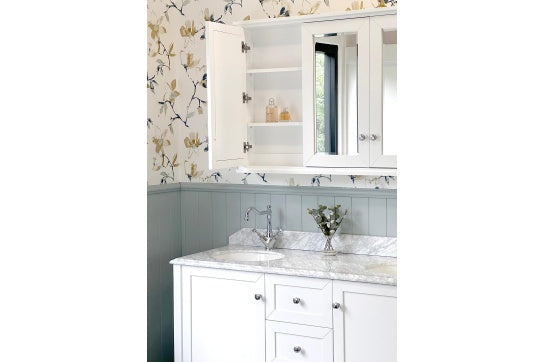 Coventry 150 x 56 Double Bowl Satin White Vanity with Real Marble Top & Ceramic Undercounter Basins