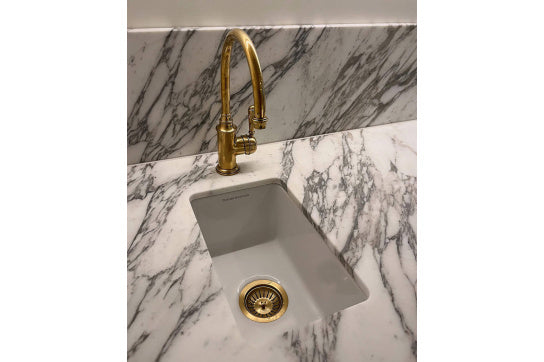 Cuisine 30 x 46 Inset / Undermount Fine Fireclay Gloss White Sink