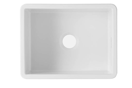 Cuisine 60 x 46 Inset / Undermount Fine Fireclay Matte White Sink