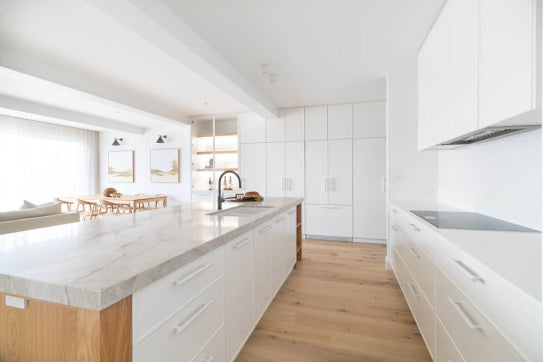 Cuisine 85 x 46 Double Inset / Undermount Fine Fireclay Gloss White Sink — Fireclay & Ceramic, Kitchen Sinks